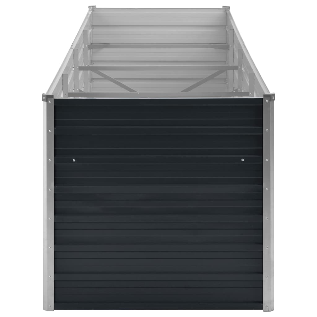 Povišena vrtna gredica antracit 320x80x77 cm pocinčani čelik