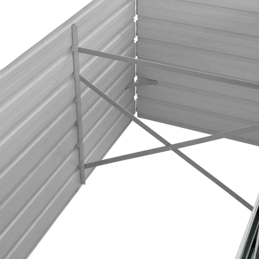 Povišena vrtna gredica antracit 320x80x45 cm pocinčani čelik