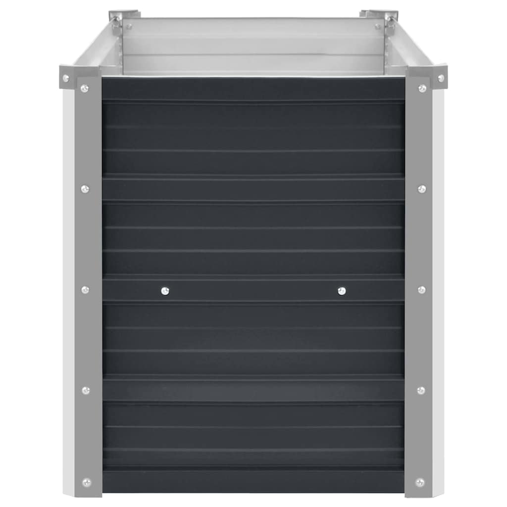 Povišena vrtna gredica antracit 100x40x45 cm pocinčani čelik