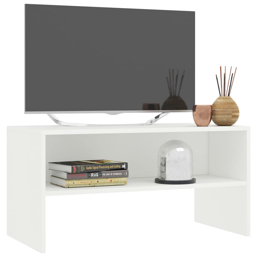 TV ormarić bijeli 80 x 40 x 40 cm konstruirano drvo