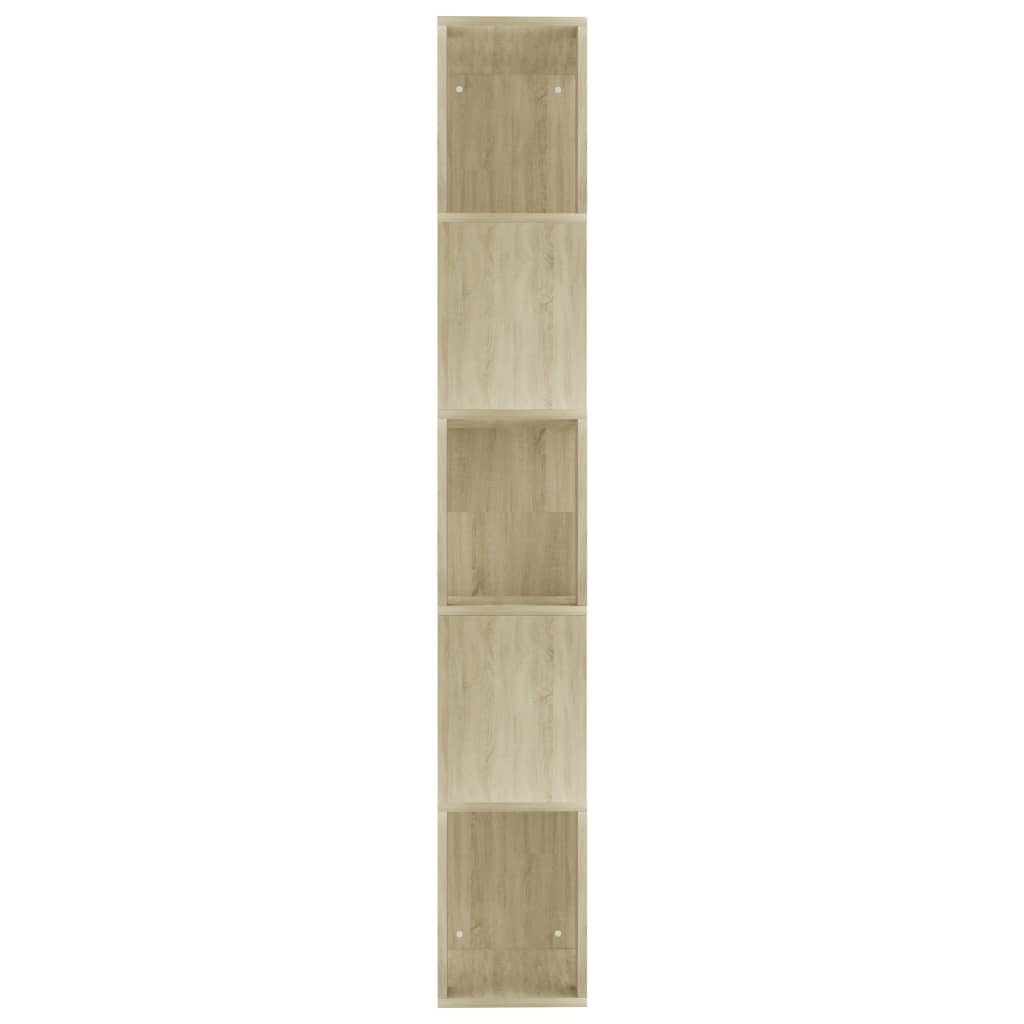 Ormarić za knjige / pregrada boja hrasta 45x24x159 cm drveni