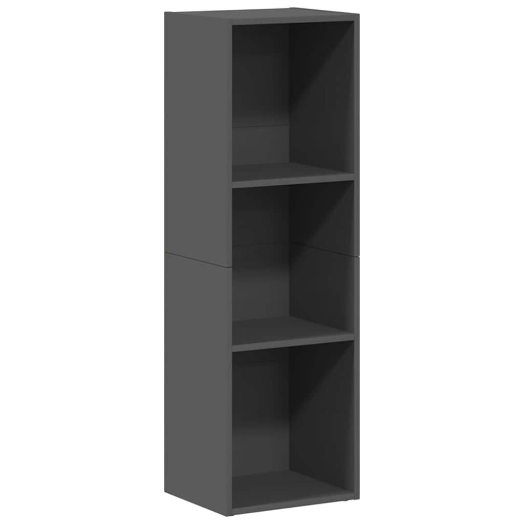 Ormarić za knjige/TV sjajni sivi 36x30x114 cm konstruirano drvo