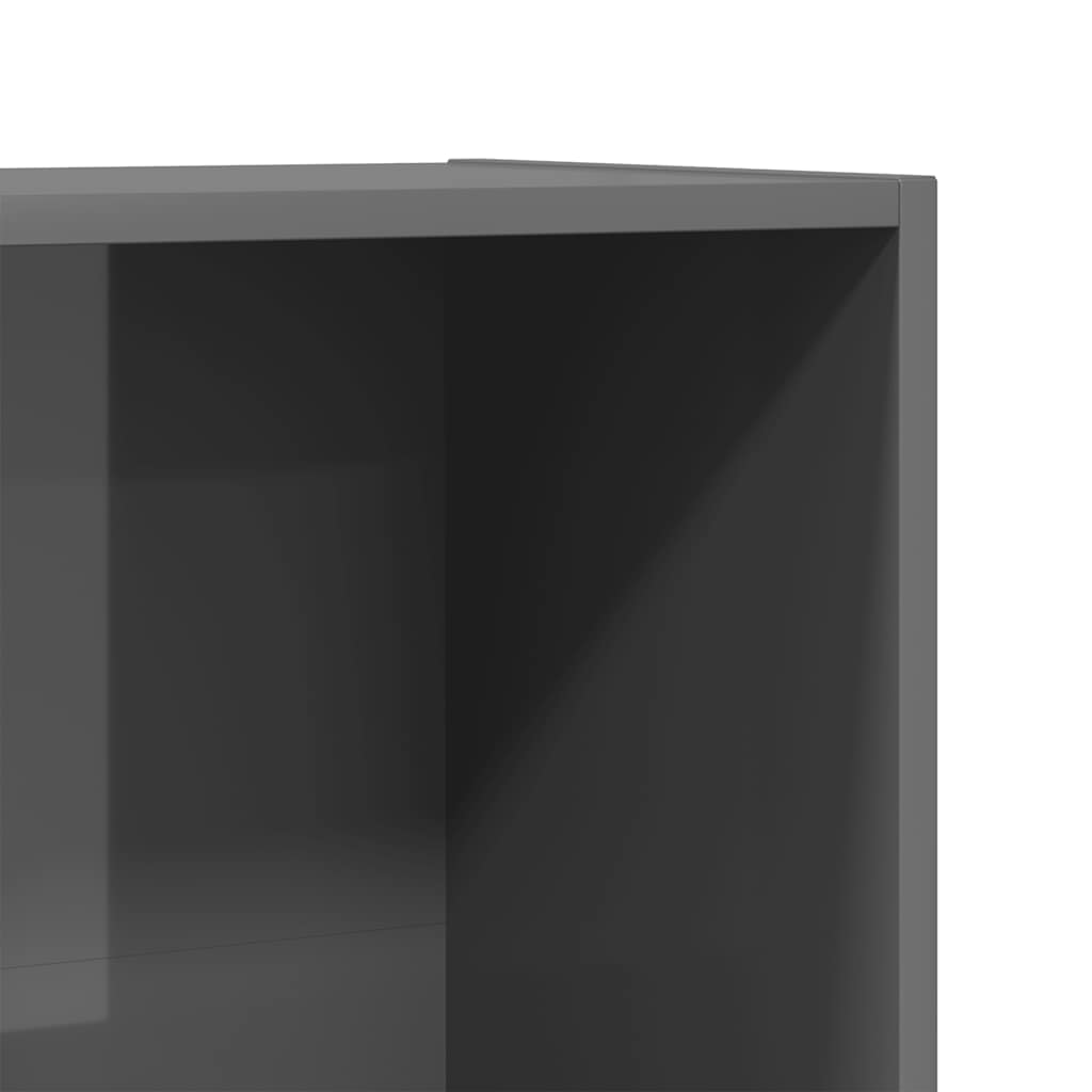 Ormarić za knjige/TV sjajni sivi 36x30x114 cm konstruirano drvo