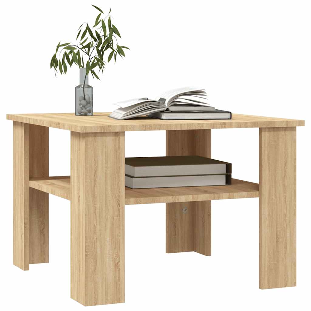 Stolić za kavu boja hrasta sonome 60x60x42 cm konstruirano drvo
