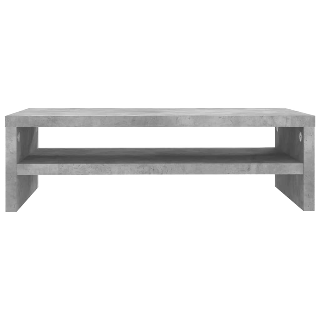 Stalak za monitor boja betona 42 x 24 x 13 cm konstruirano drvo
