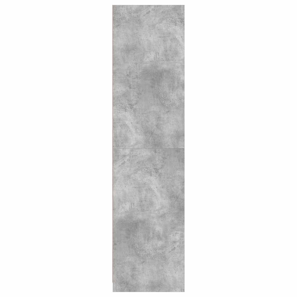 Ormar siva boja betona 100 x 50 x 200 cm od iverice