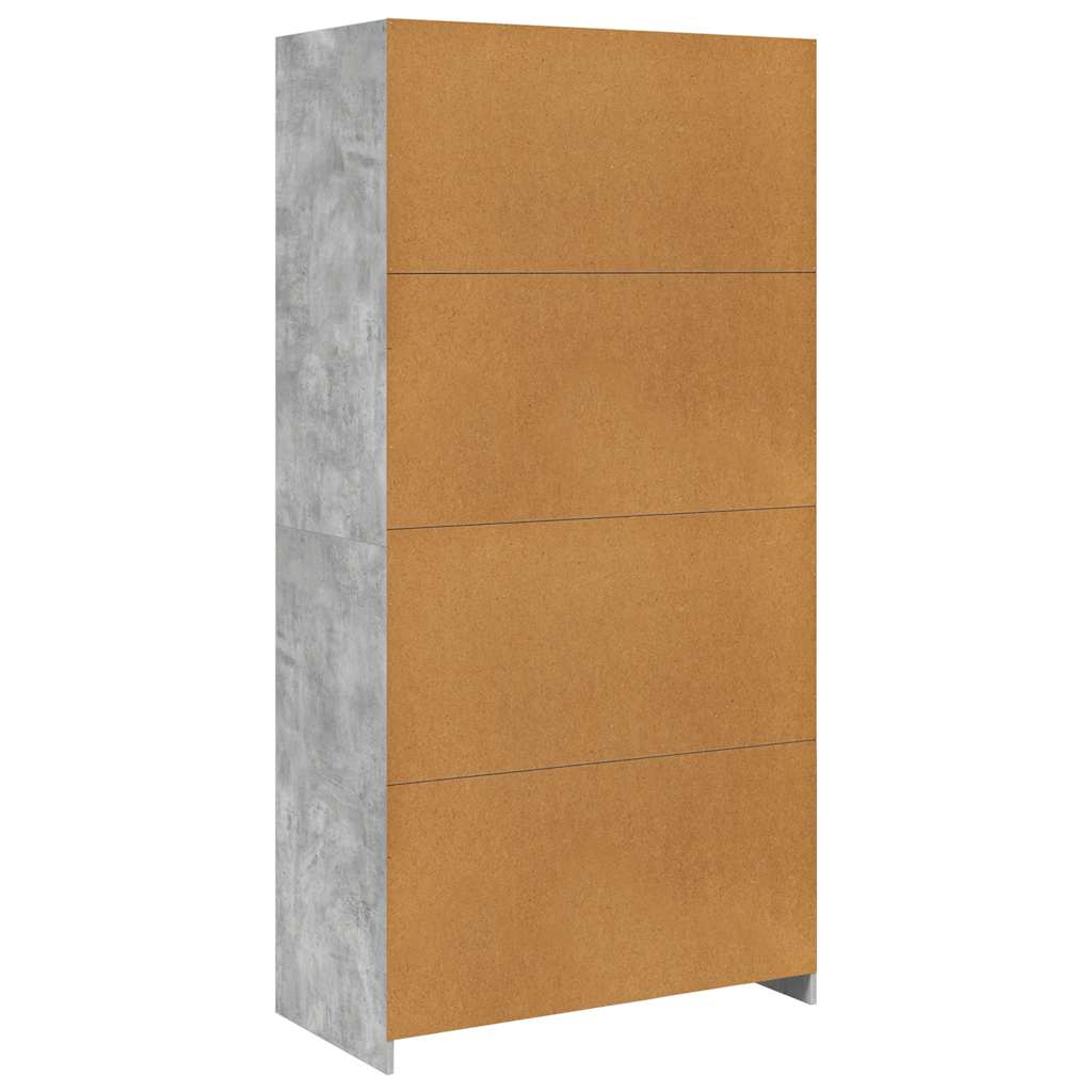 Ormar siva boja betona 100 x 50 x 200 cm od iverice