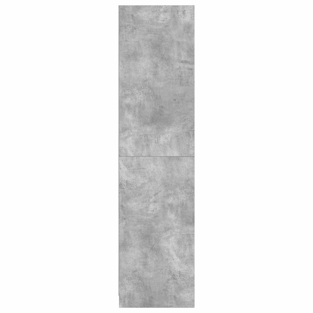 Ormar siva boja betona 50 x 50 x 200 cm od konstruiranog drva