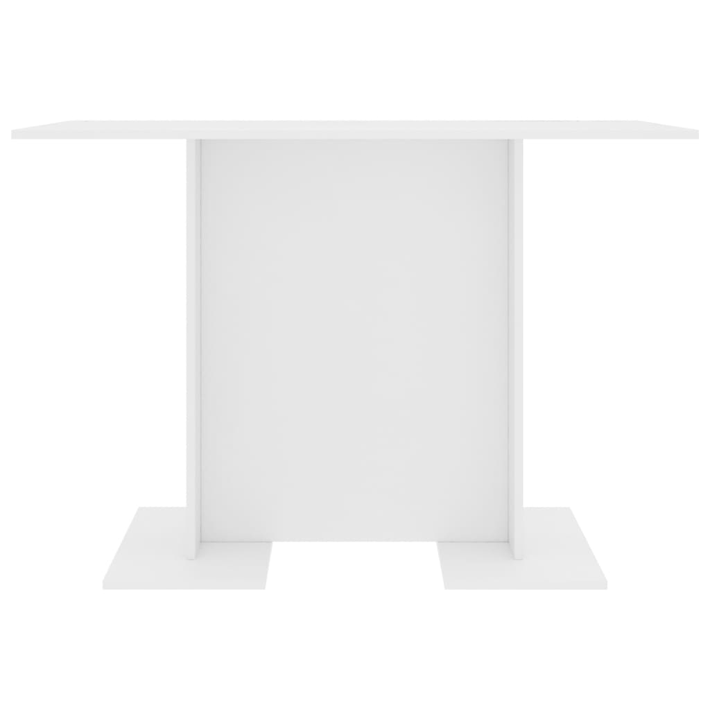 Blagovaonski stol bijeli 110 x 60 x 75 cm konstruirano drvo