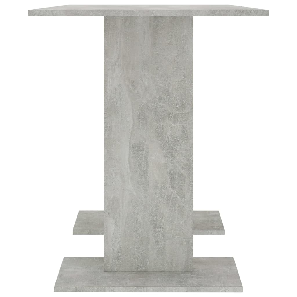 Blagovaonski stol siva boja betona 110 x 60 x 75 cm drvena