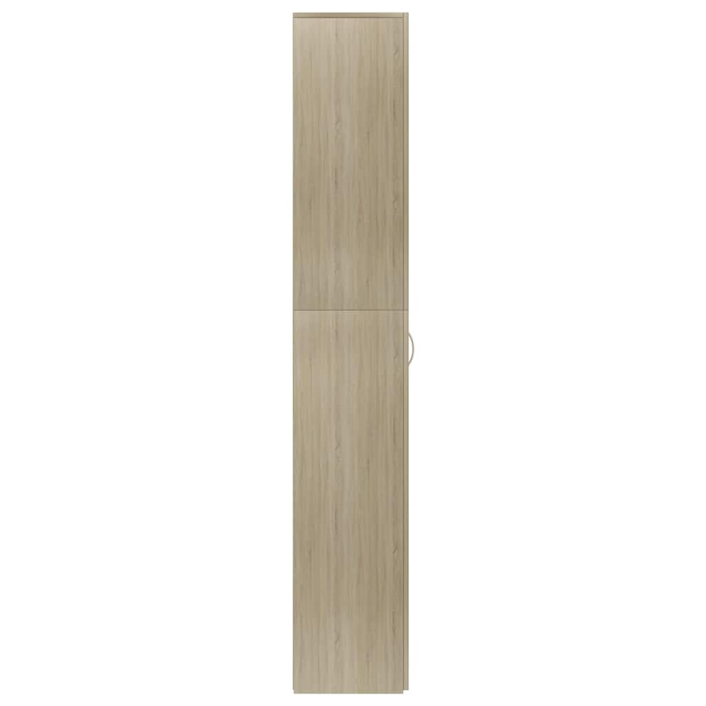 Uredski ormarić boja hrasta 60 x 32 x 190 cm konstruirano drvo