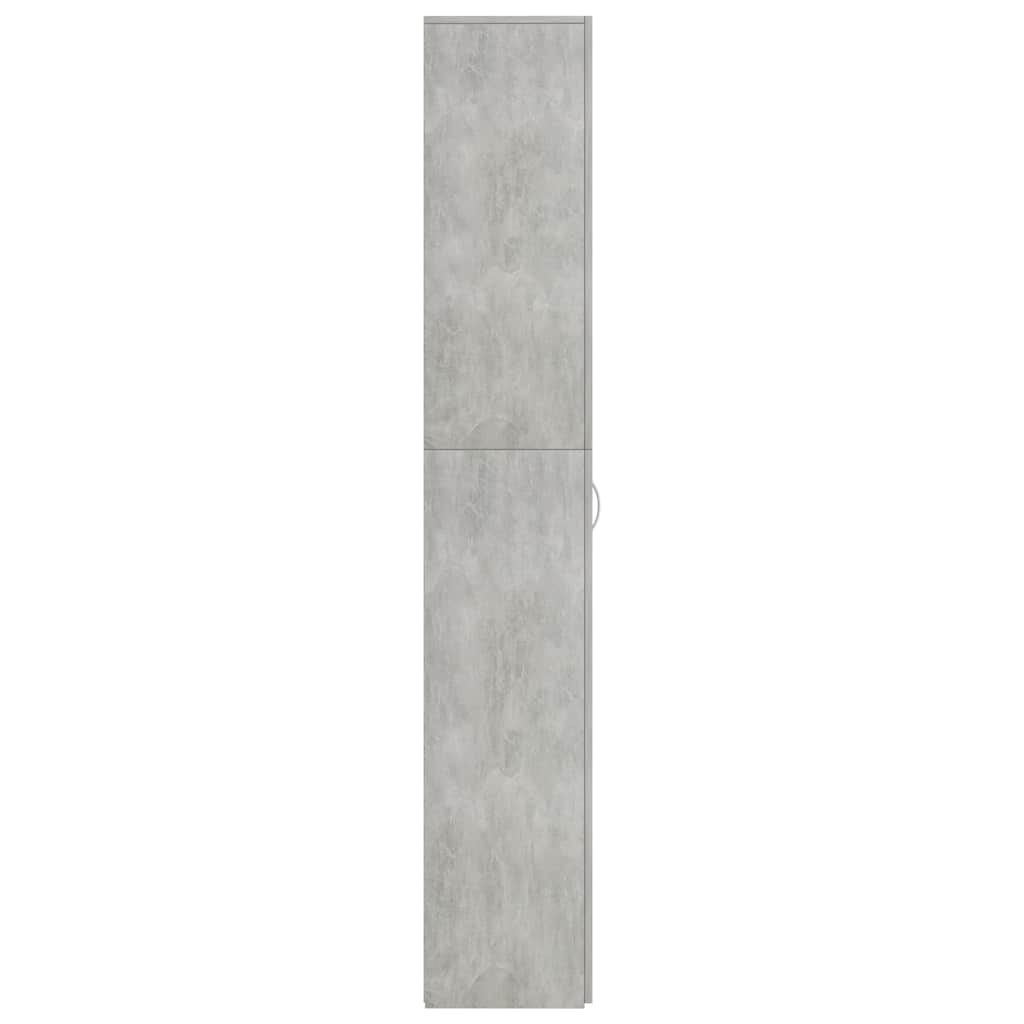 Uredski ormarić boja betona 60 x 32 x 190 cm konstruirano drvo