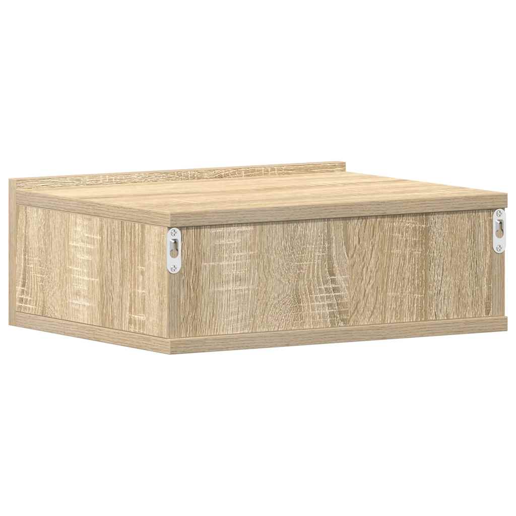 Viseći noćni ormarić boja hrasta 40x30x15 cm konstruirano drvo