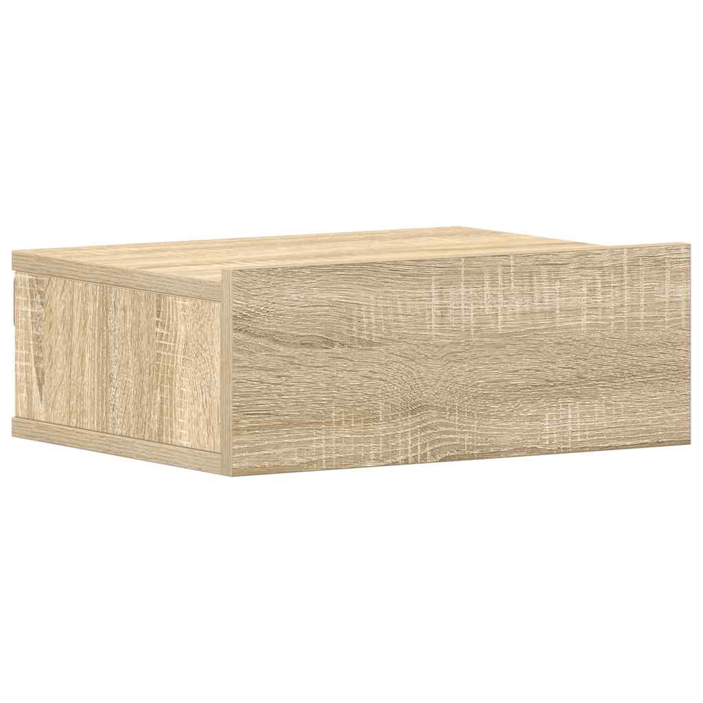 Viseći noćni ormarići 2 kom 40x30x15 cm konstruirano drvo