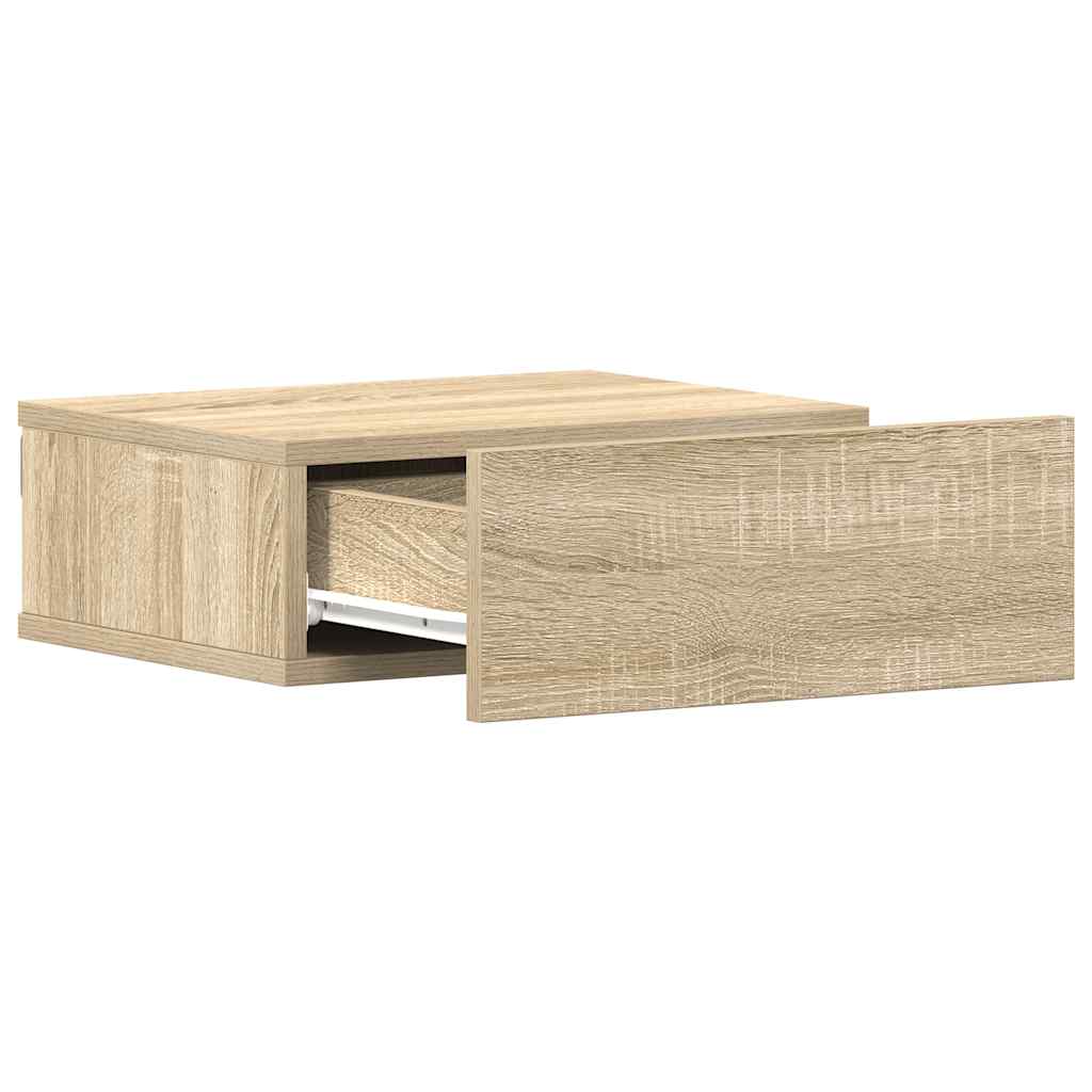 Viseći noćni ormarići 2 kom 40x30x15 cm konstruirano drvo