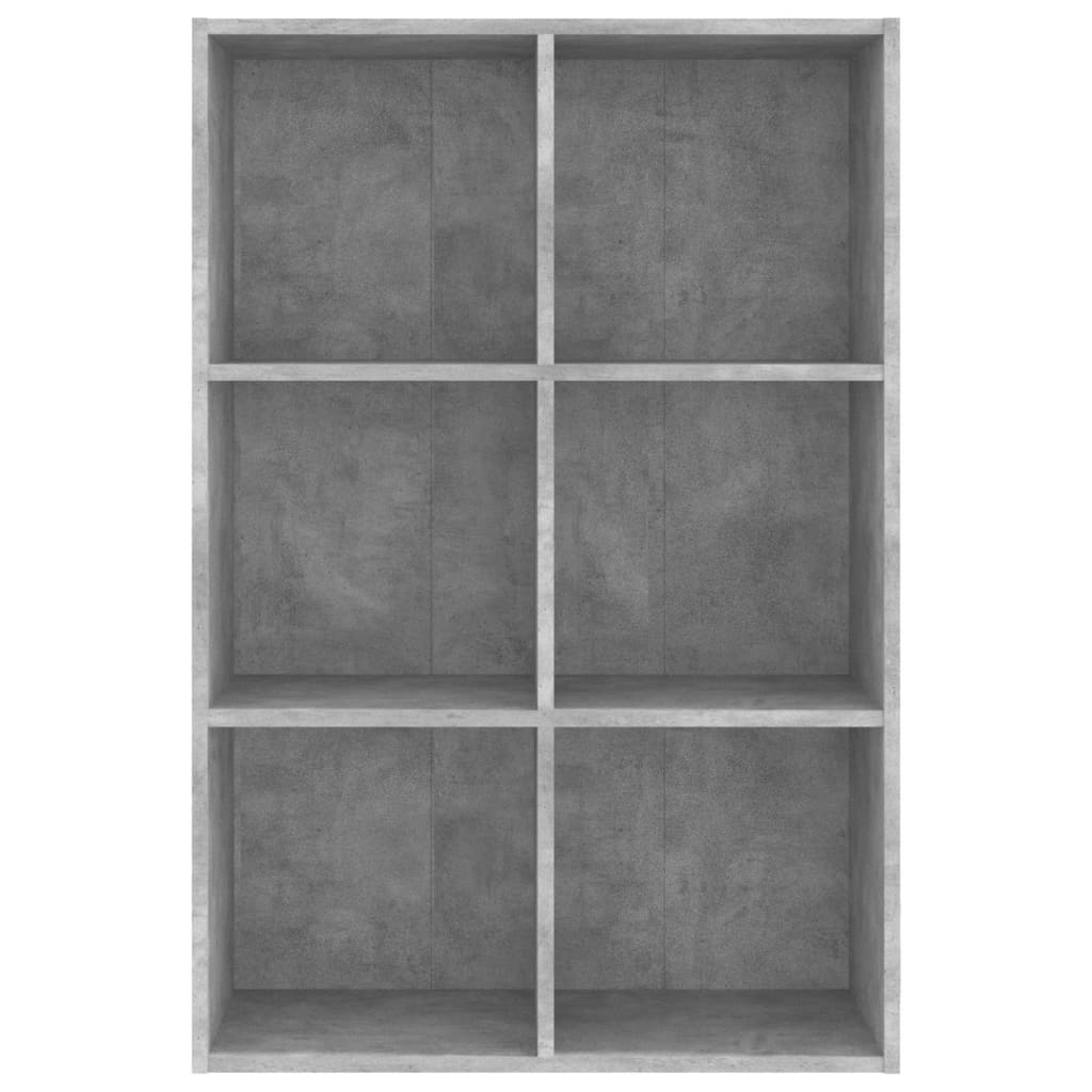 Ormarić za knjige / komoda siva boja betona 66x30x98 cm iverica