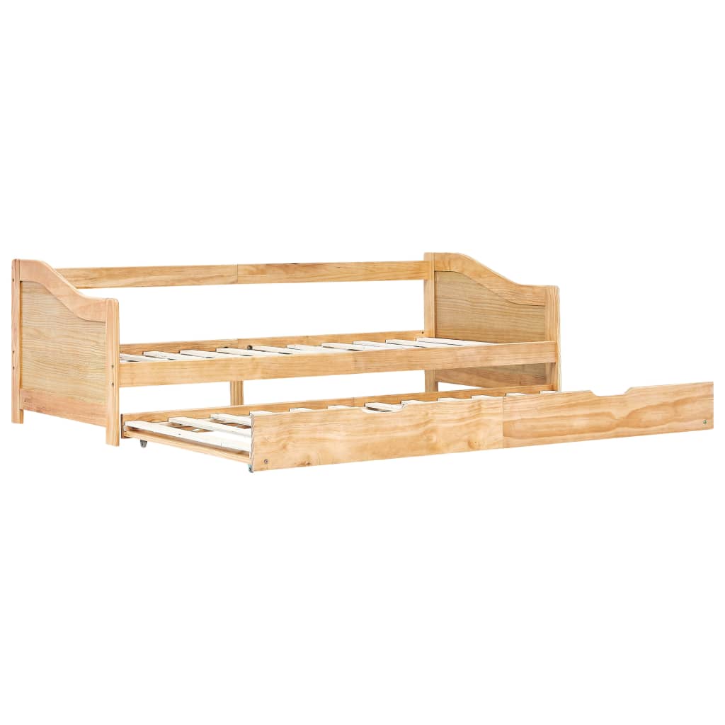 Okvir za krevet na razvlačenje od borovine 90 x 200 cm