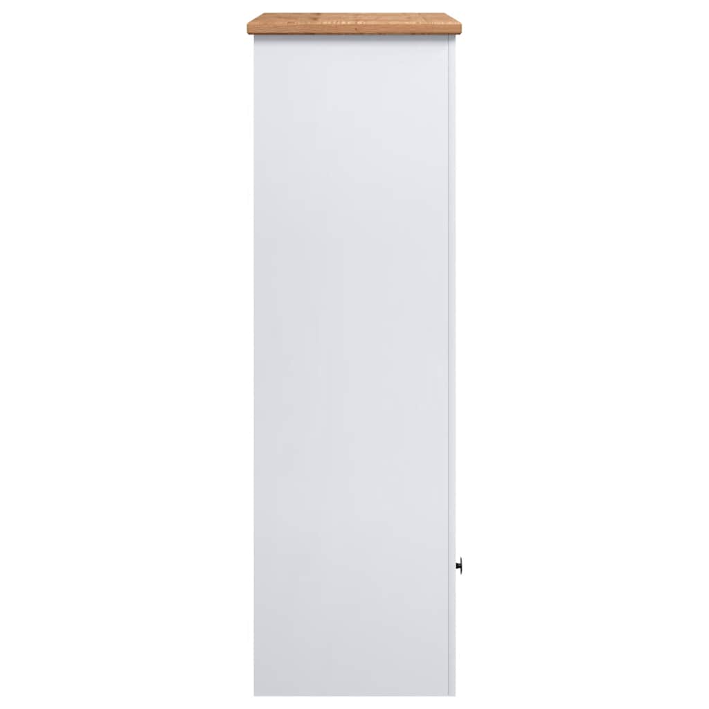Police za knjige bijele 80x35x110 cm asortiman Panama borovina