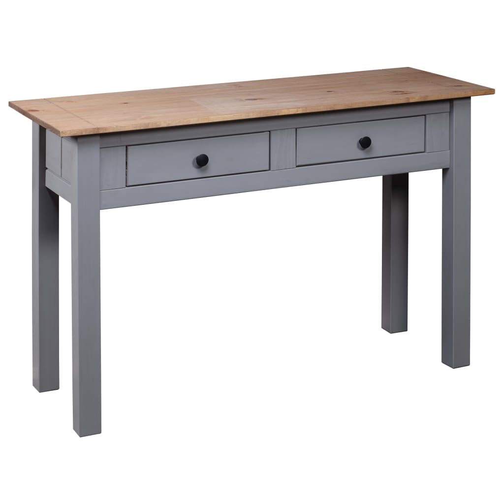 Konzolni stol od borovine sivi 110x40x72 cm asortiman Panama