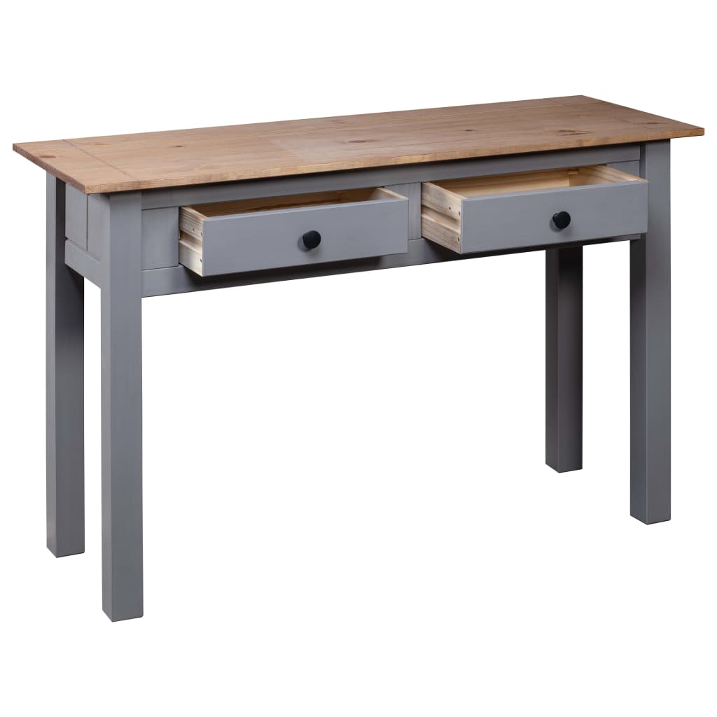 Konzolni stol od borovine sivi 110x40x72 cm asortiman Panama