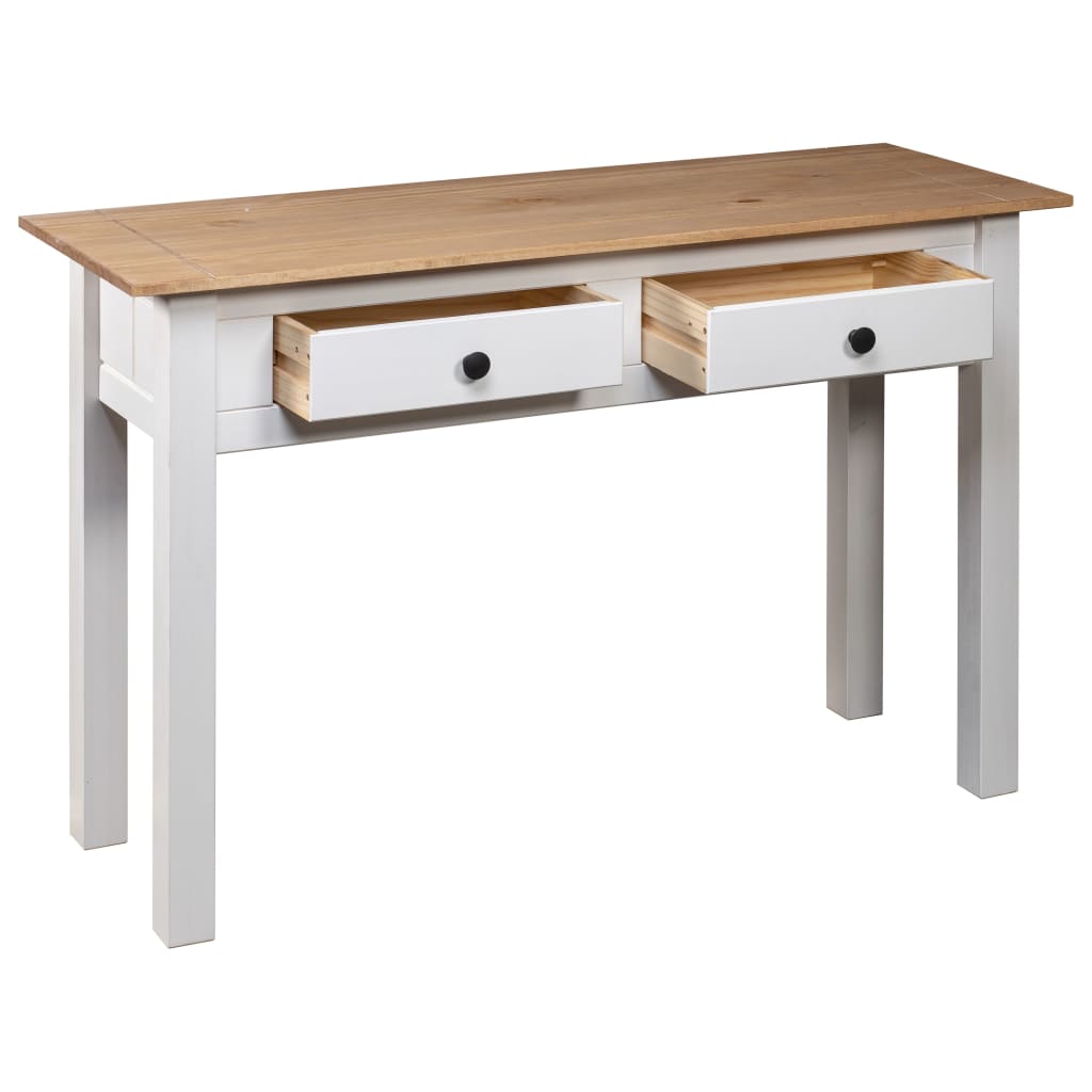 Konzolni stol od borovine bijeli 110x40x72 cm asortiman Panama