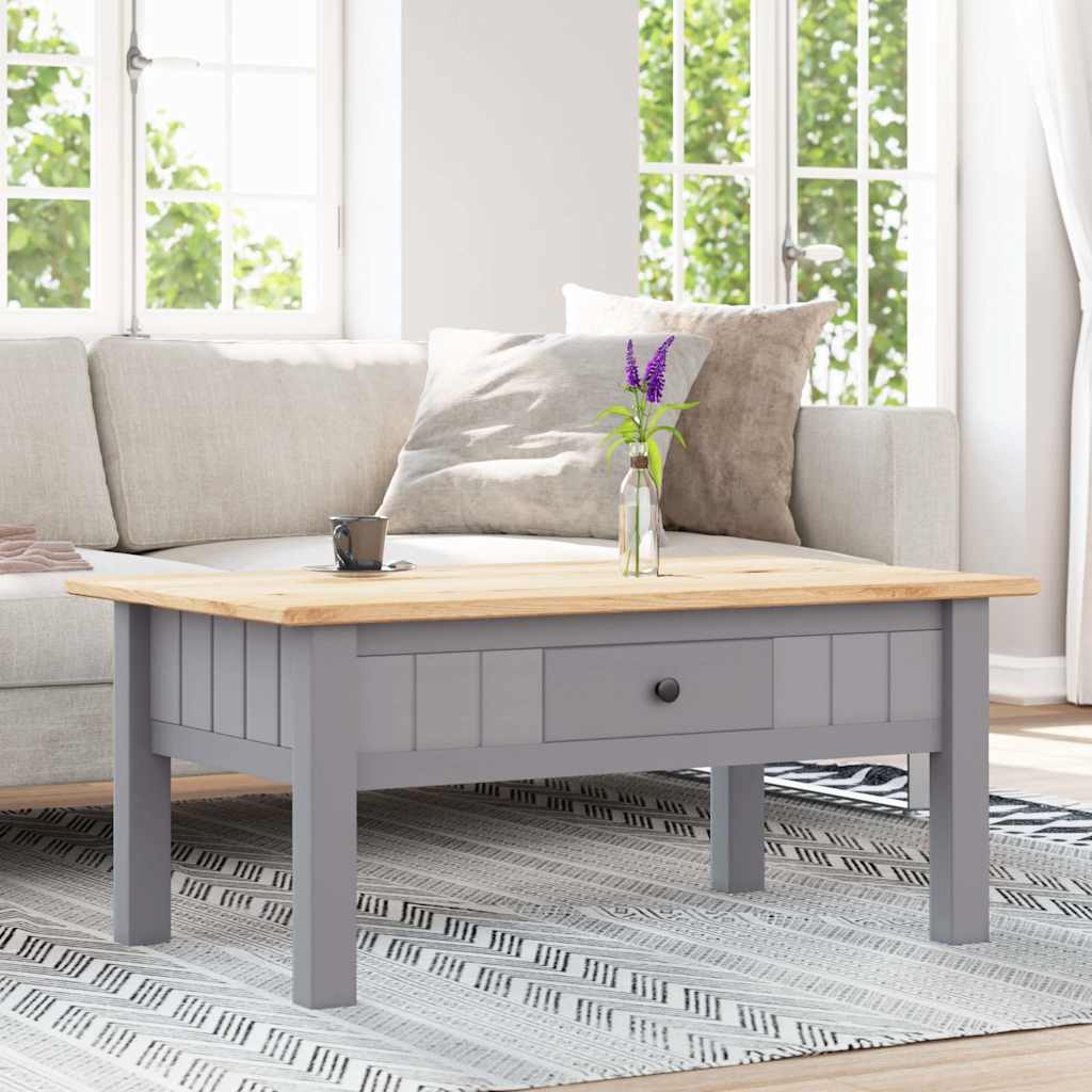 Stolić za kavu od borovine sivi 100x60x43,5 cm asortiman Panama