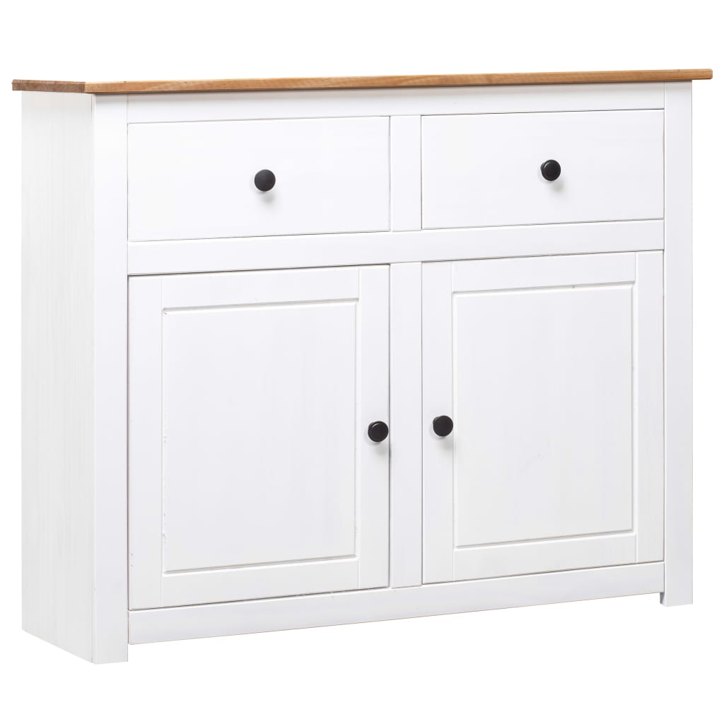 Komoda od borovine bijela 93 x 40 x 80 cm asortiman Panama