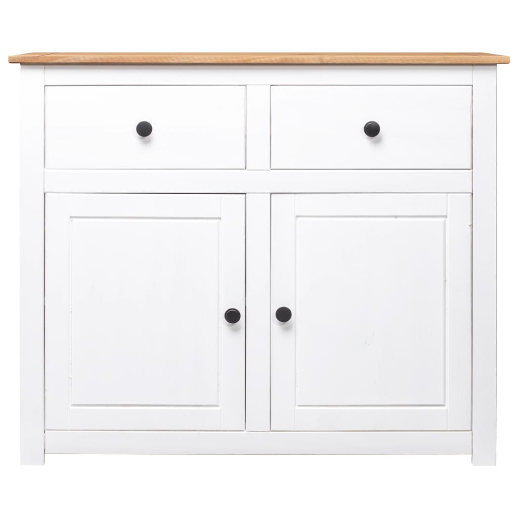 Komoda od borovine bijela 93 x 40 x 80 cm asortiman Panama