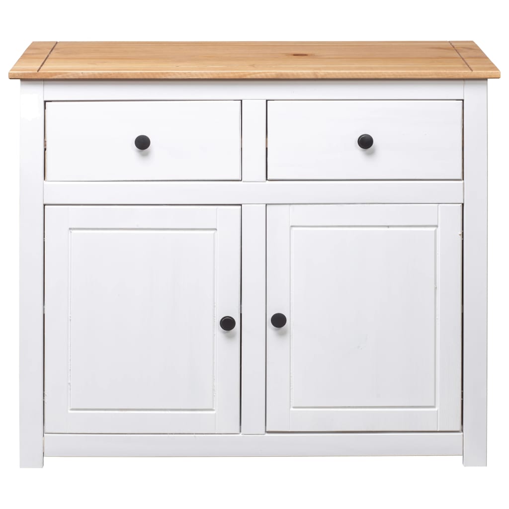 Komoda od borovine bijela 93 x 40 x 80 cm asortiman Panama