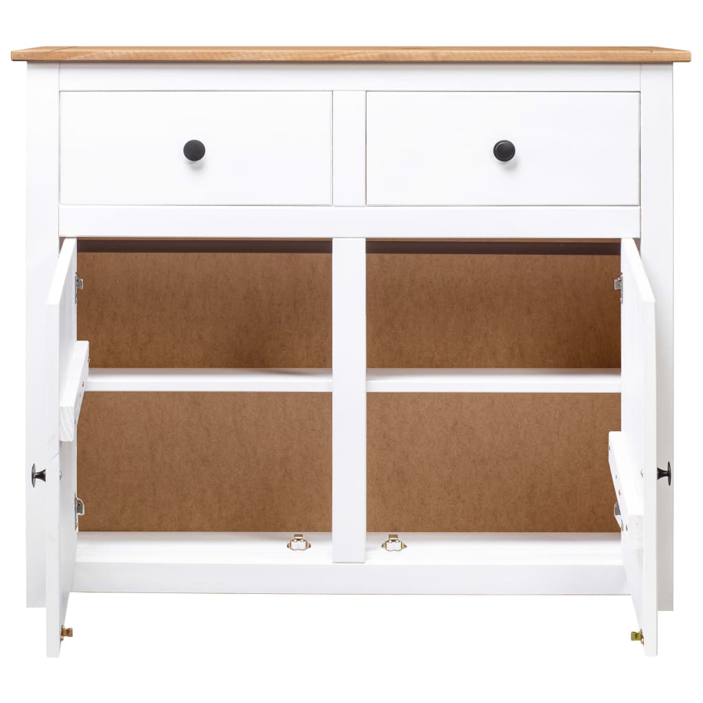 Komoda od borovine bijela 93 x 40 x 80 cm asortiman Panama