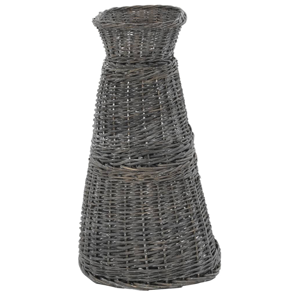 3-dijelni set košara za mačke s jastucima sivi 47x34x60 cm vrba