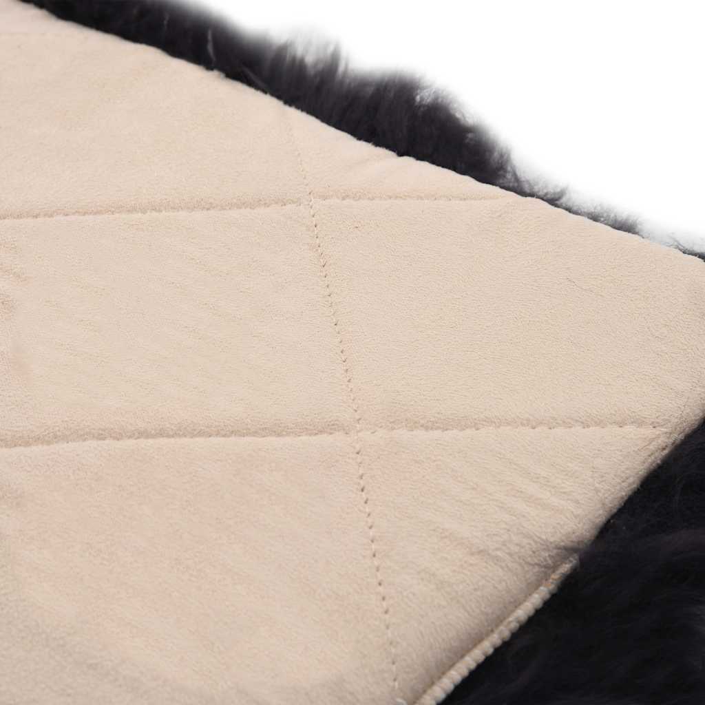 Jastučići za stolice 2 kom tamnosmeđi 40x40 cm prava ovčja koža