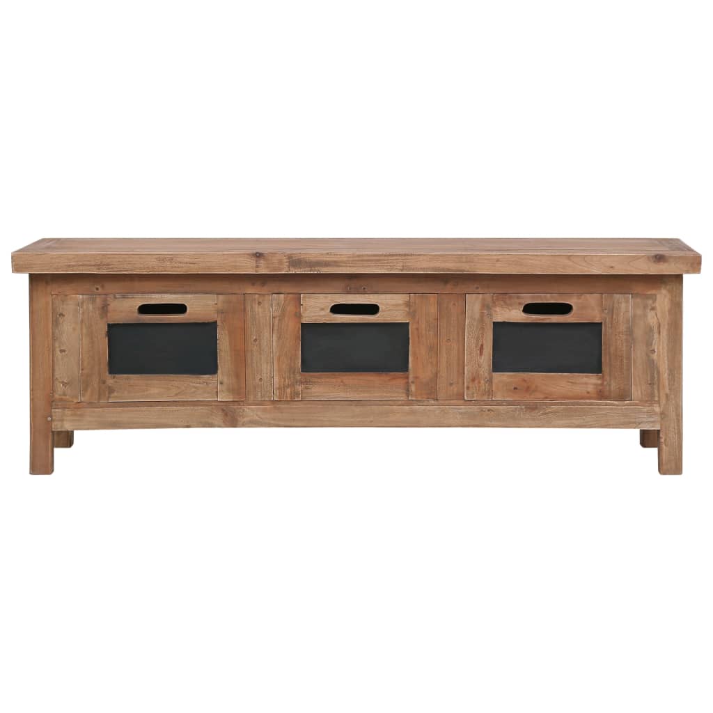 TV ormarić s 3 ladice 120x30x40 cm od masivnog drva mahagonija