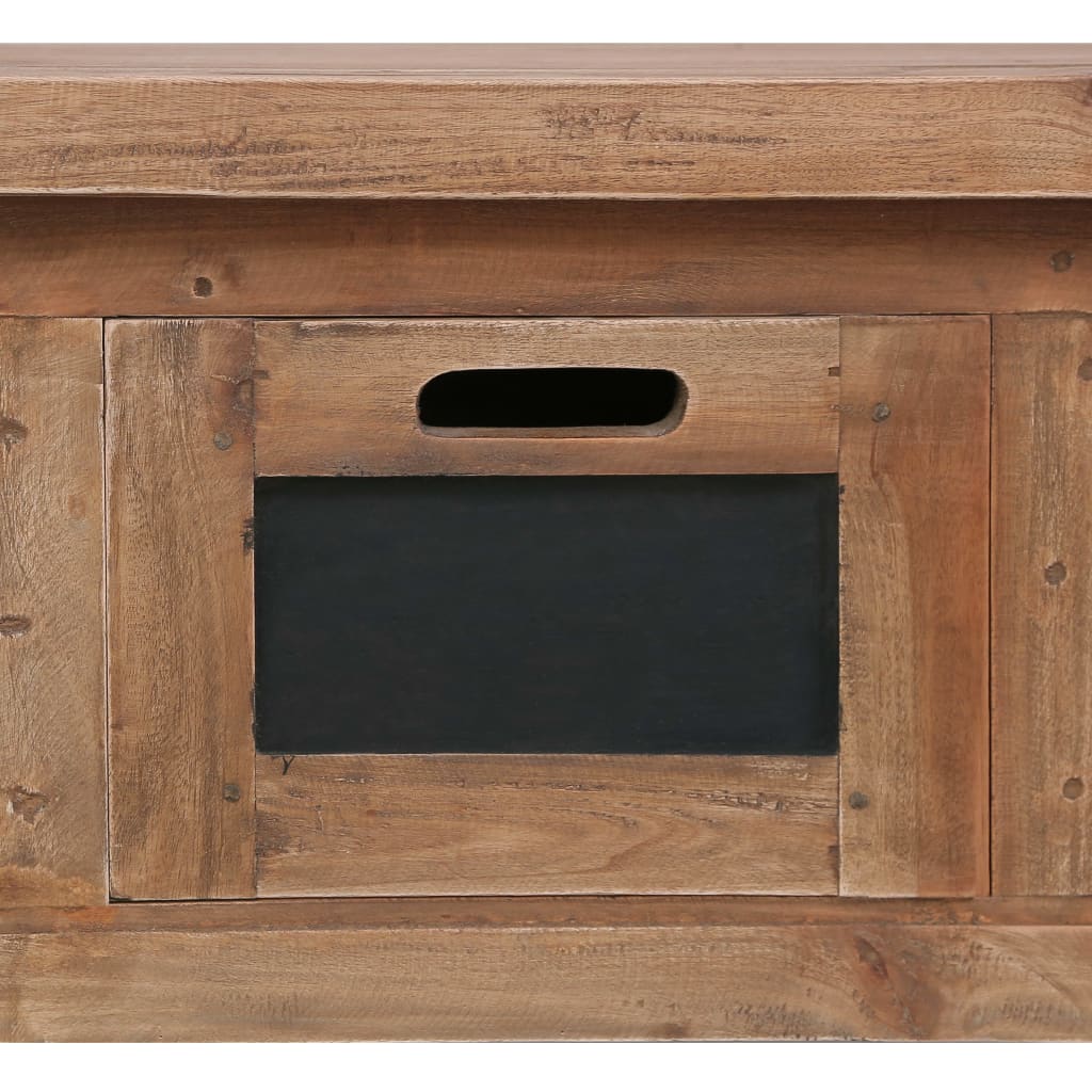 TV ormarić s 3 ladice 120x30x40 cm od masivnog drva mahagonija