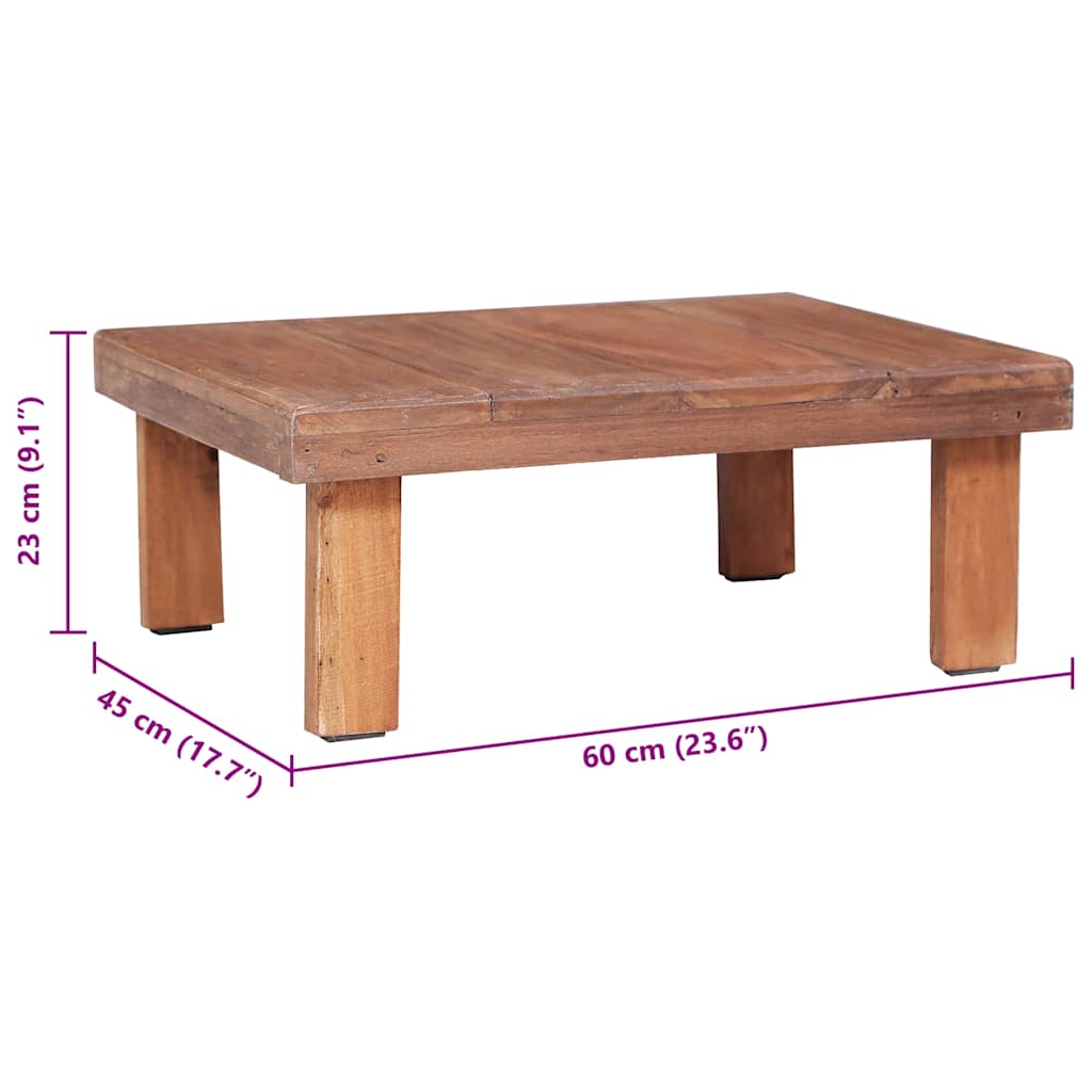 Stolić za kavu 60 x 45 x 23 cm od masivnog drva mahagonija