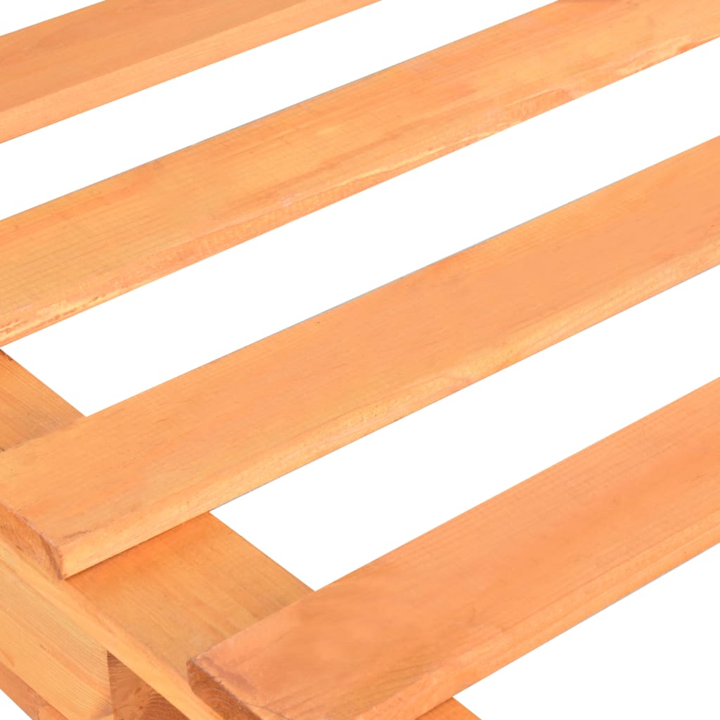 Okvir za krevet od paleta od masivne borovine smeđi 90 x 200 cm