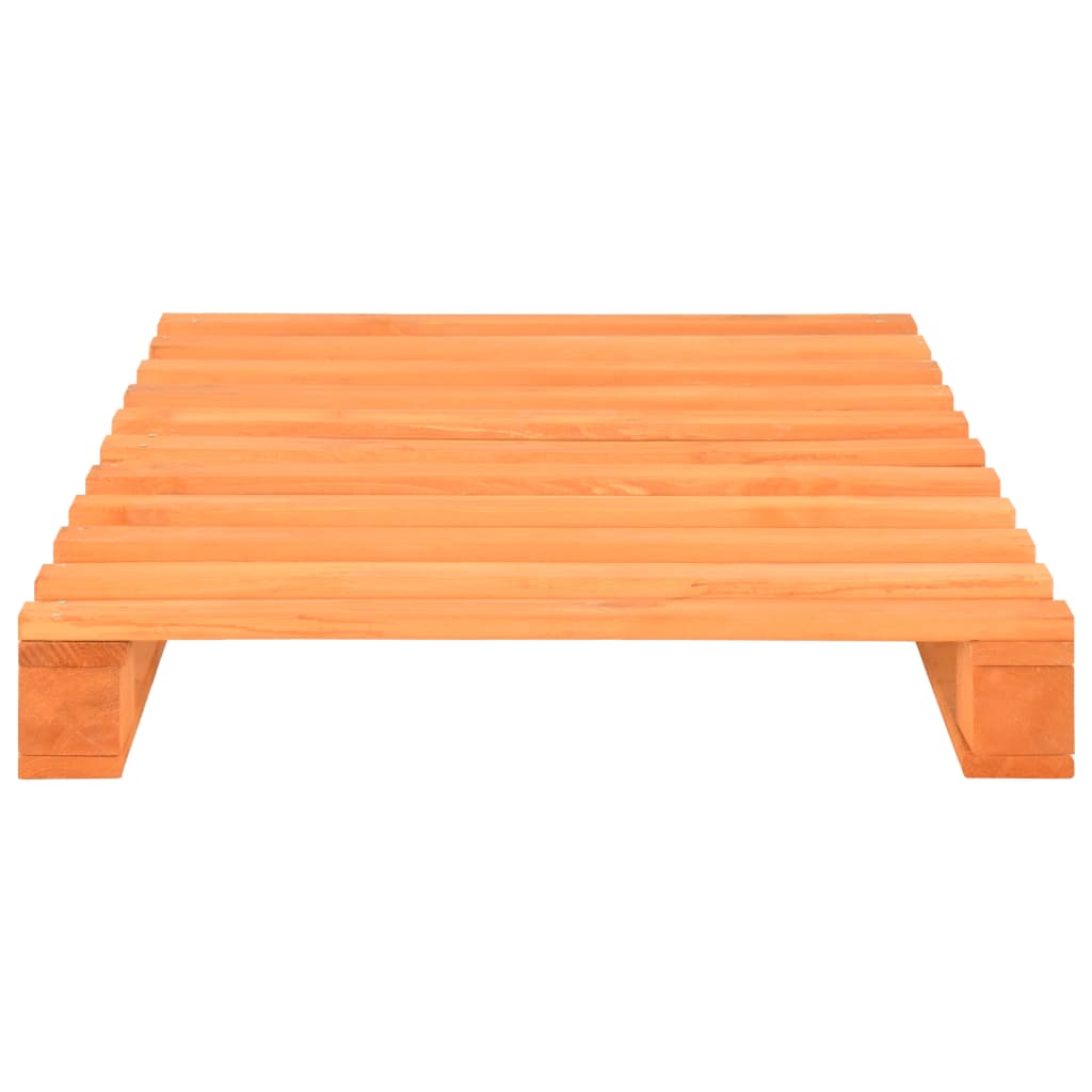 Okvir za krevet od paleta od masivne borovine smeđi 100x200 cm