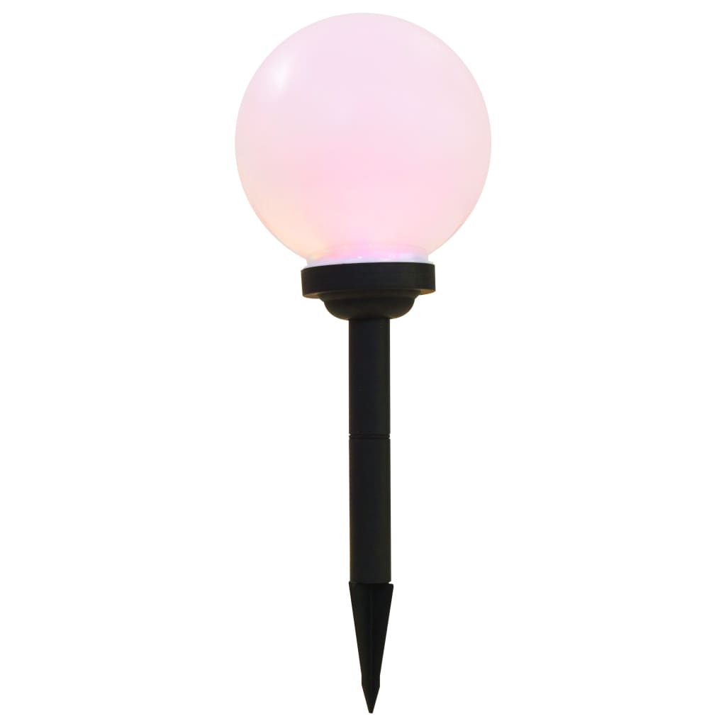 Vanjske solarne svjetiljke 6 kom LED kuglaste 20 cm RGB