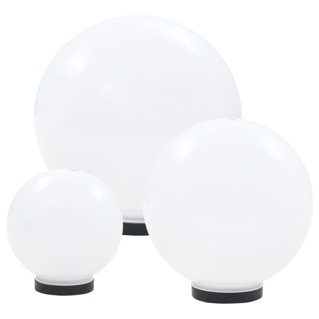 6-dijelni set LED kuglastih svjetiljki 20/30/40 cm PMMA