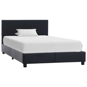 Okvir za krevet od umjetne kože crni 90 x 200 cm