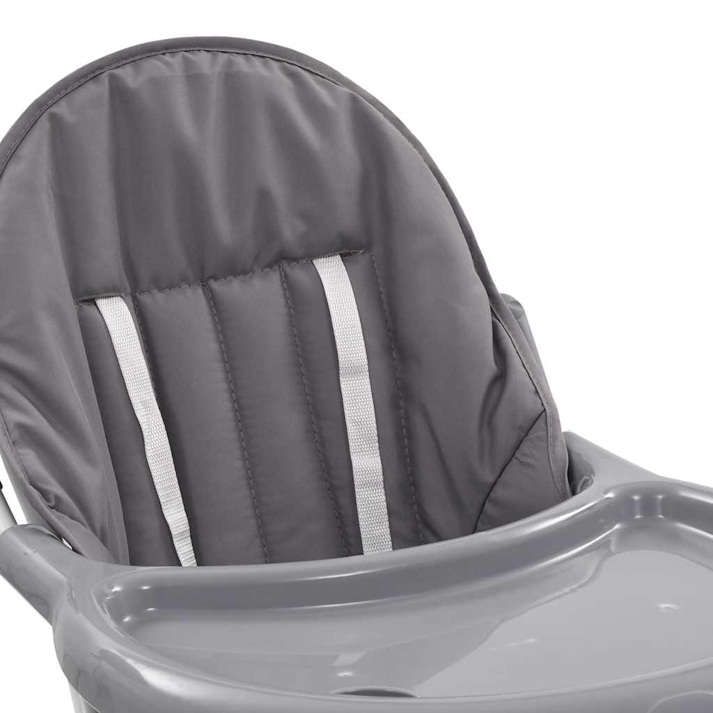 Visoka hranilica za bebe sivo-bijela