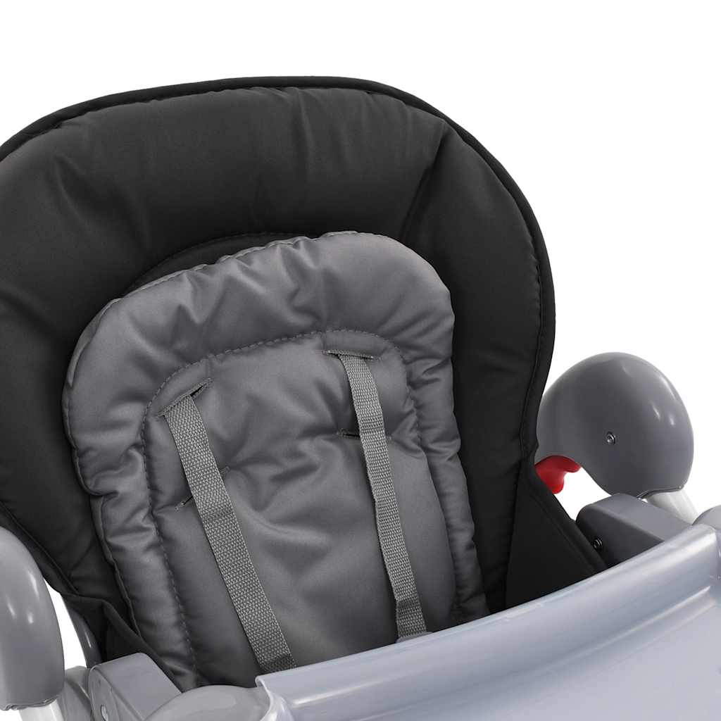 Visoka hranilica za bebe siva