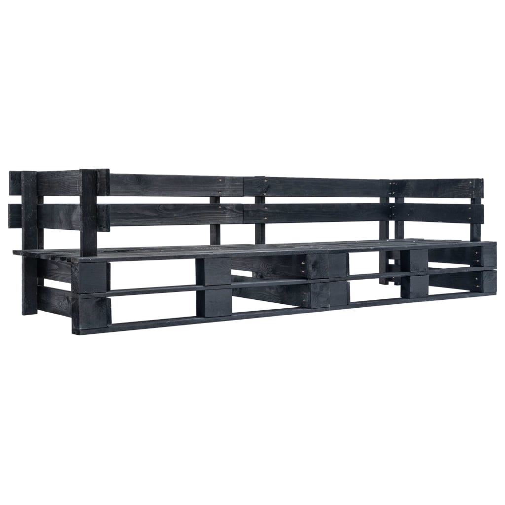 2-dijelni set vrtnih sofa od paleta od borovine s jastucima