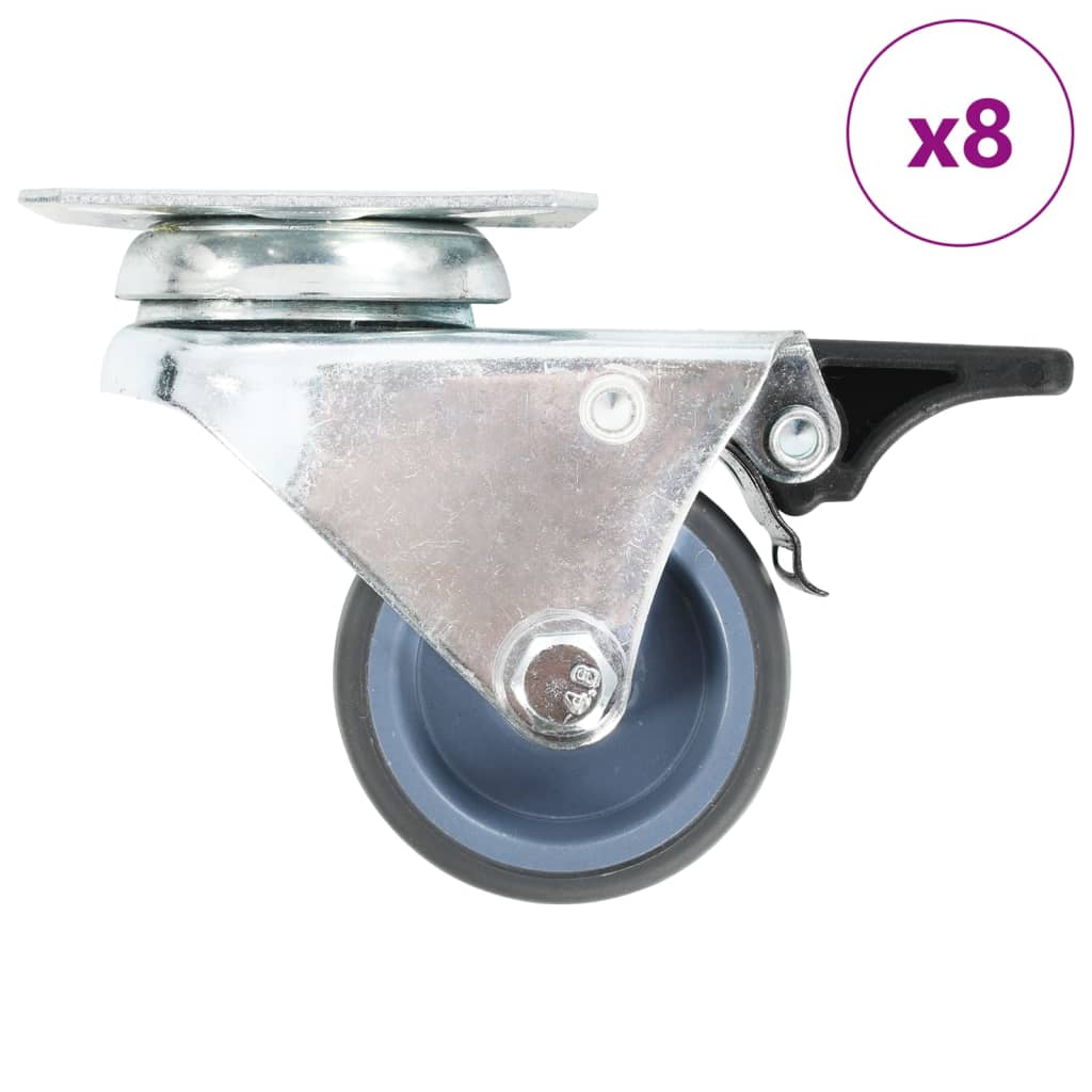 Udvojeni okretni kotačići 8 kom 50 mm