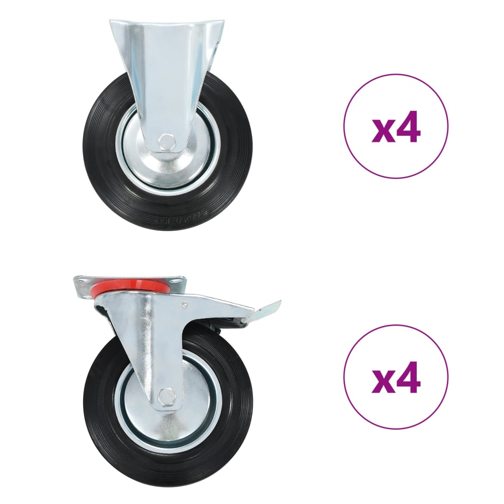 Kotačići 8 kom 200 mm