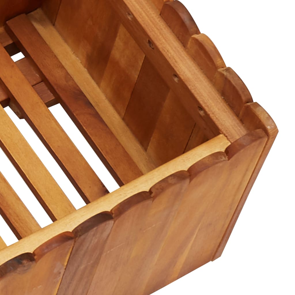 Vrtna posuda za sadnju od masivnog bagremovog drva 100x30x25 cm