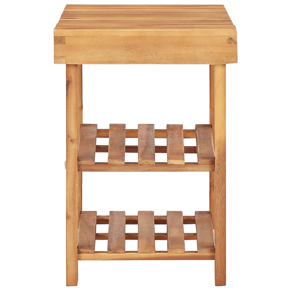 Stalak za cipele od masivnog bagremovog drva 50 x 32 x 45 cm