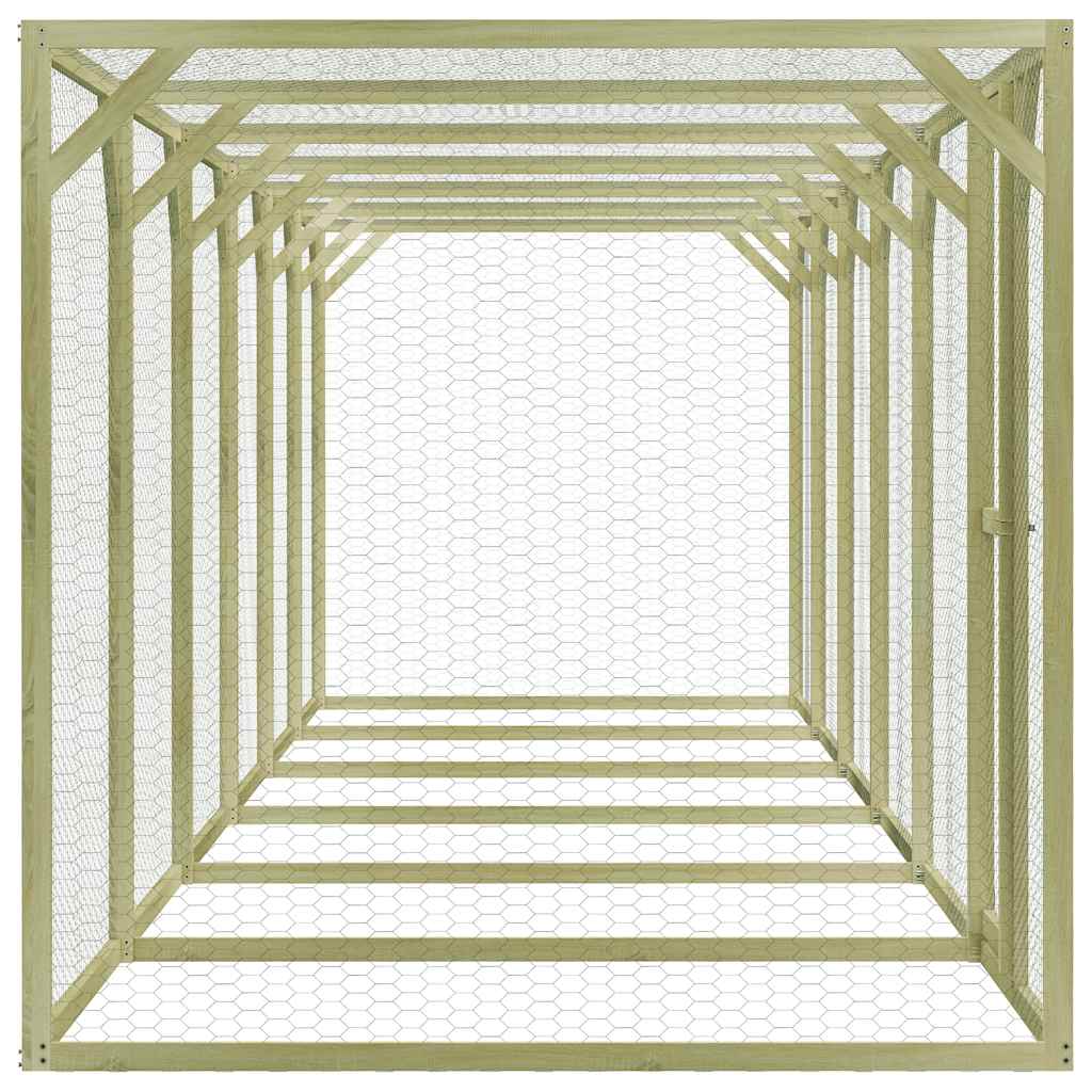 Kavez za kokoši od impregnirane borovine 1,5 x 9 x 1,5 m