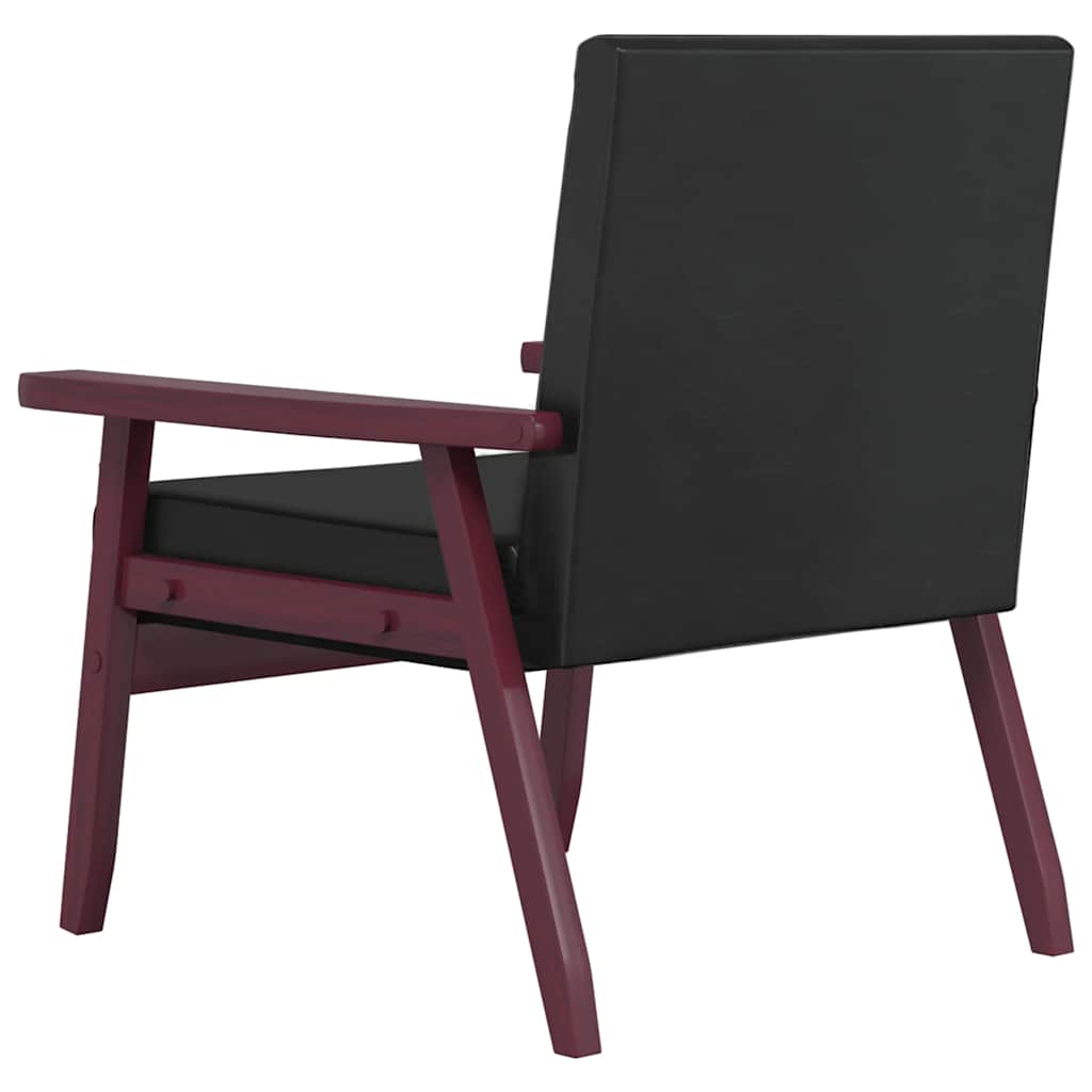 3-dijelni set sofa od umjetne kože crni