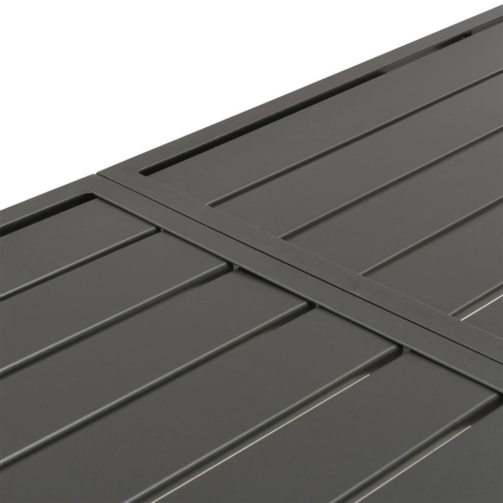 Vrtni stol tamnosivi 180 x 83 x 72 cm čelični